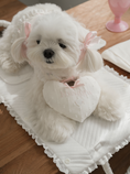 Load image into Gallery viewer, Rose Smoothie Heart Mini Cushion Keyring