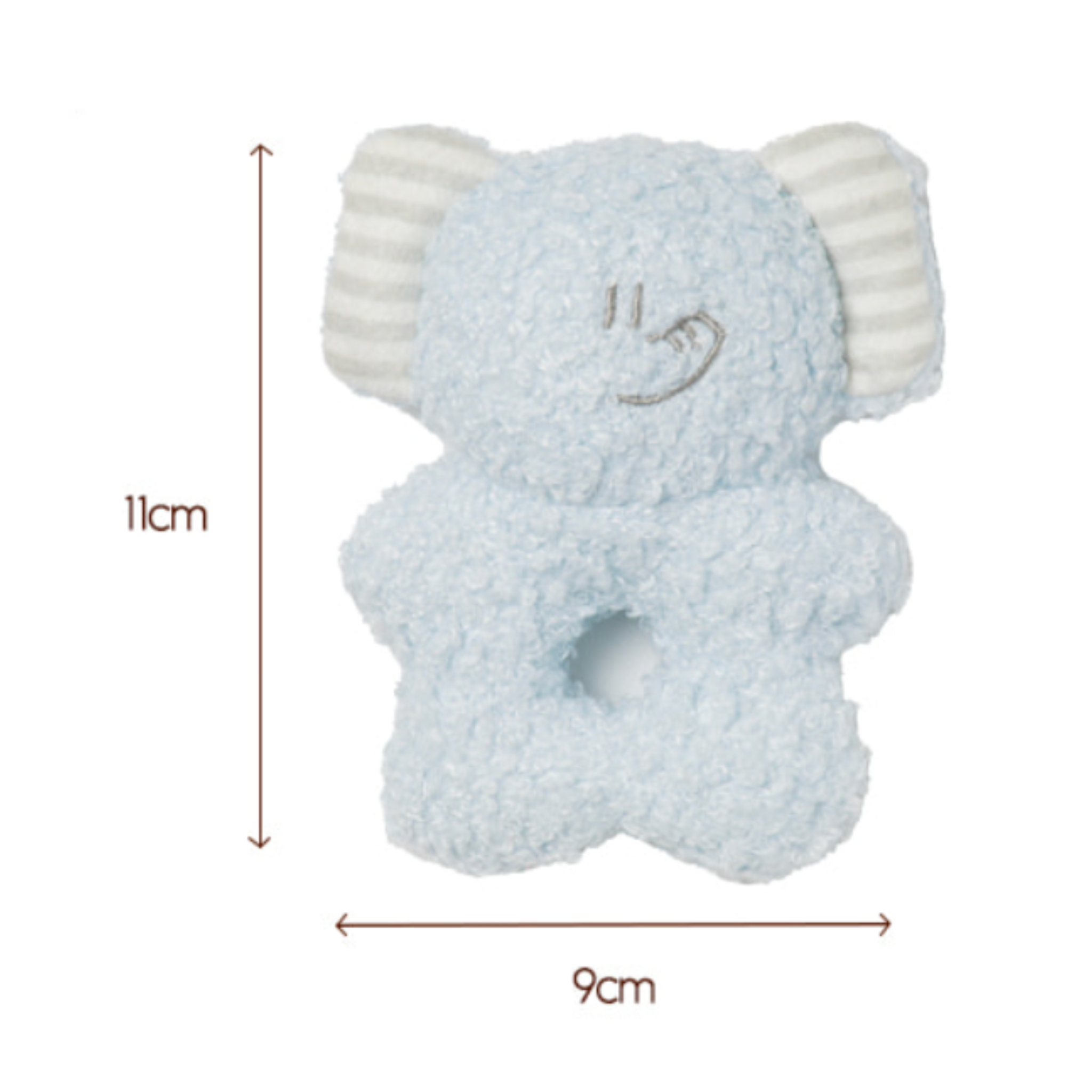 BonBon Green Furry Friends Rattle Toy