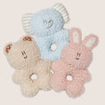 Load image into Gallery viewer, BonBon Green Furry Friends Rattle Toy