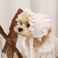 Load image into Gallery viewer, Cream Lace Bonnet