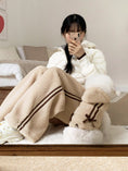 Load image into Gallery viewer, Ribbon Boa Hoodie Jumper (Beige)