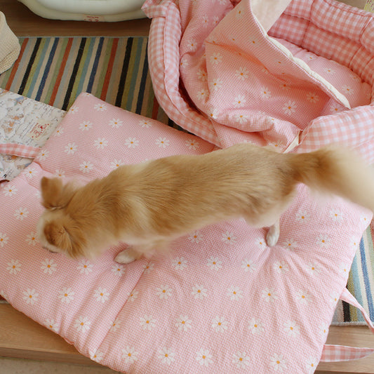 100% Cotton Nap Picnic Mat - Pink