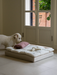 Load image into Gallery viewer, Square Bedding Set Mallow Pink Stripe
