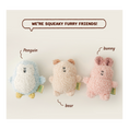 Load image into Gallery viewer, BonBon Green Furry Friends Mini Squeaky Toy
