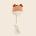 Load image into Gallery viewer, BonBon Green Furry Friends Rope Tug Toy
