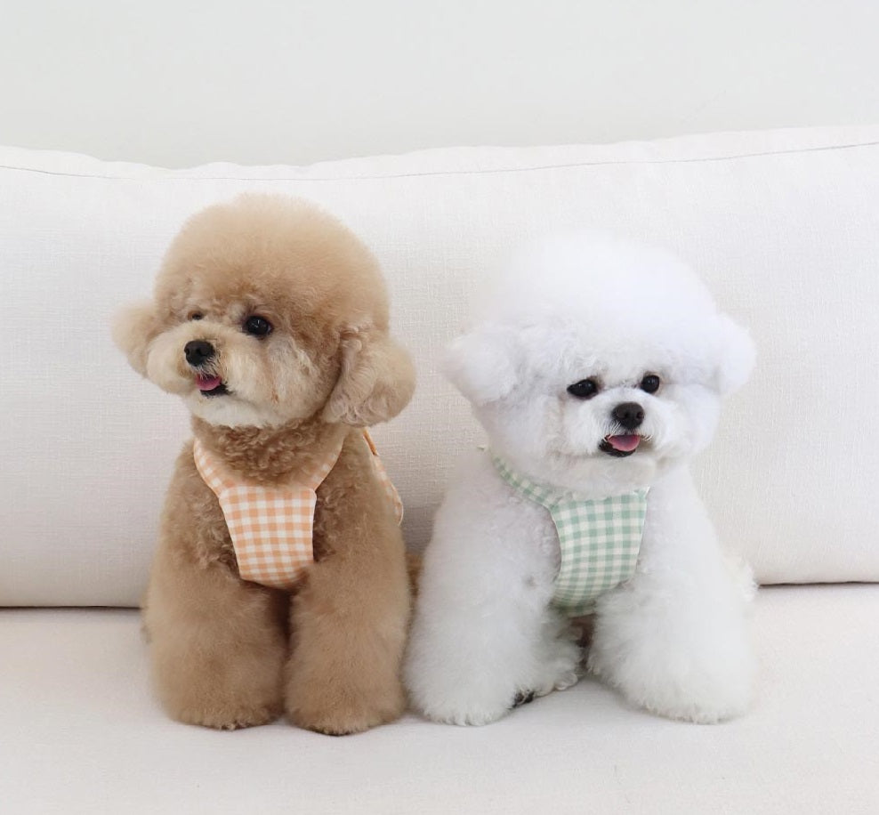 Together Check Overall Crop Top