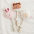 Load image into Gallery viewer, BonBon Green Furry Friends Rope Tug Toy
