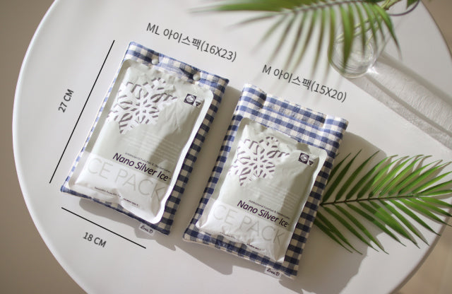 Pastel check ice pouch (9color)