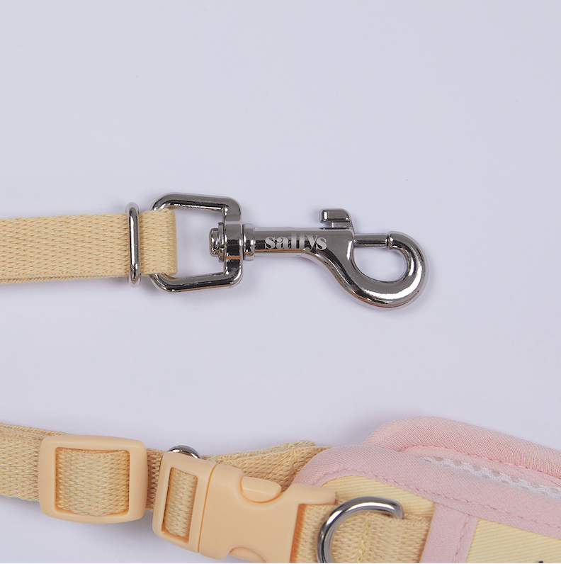 Vanilla Pink Cushioning Two Way Leash