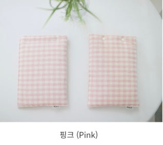 Pastel check ice pouch (9color)