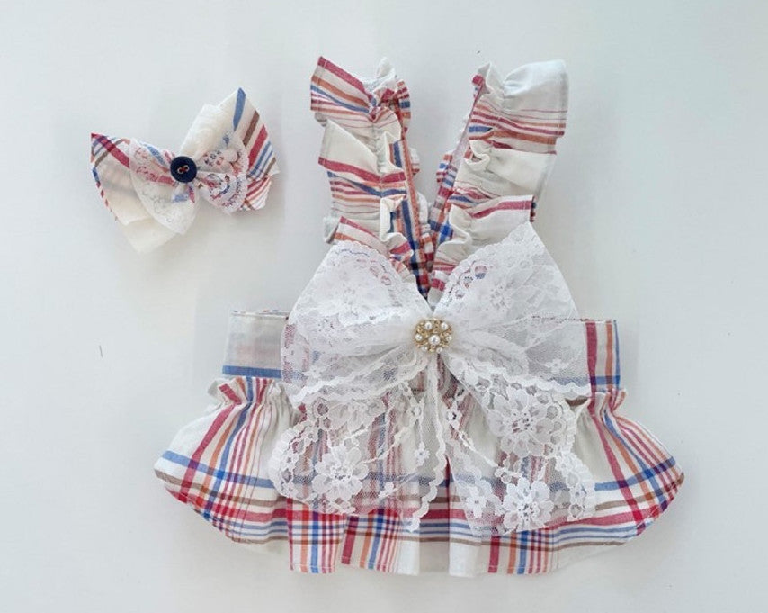 Bustier Harness - Red Check
