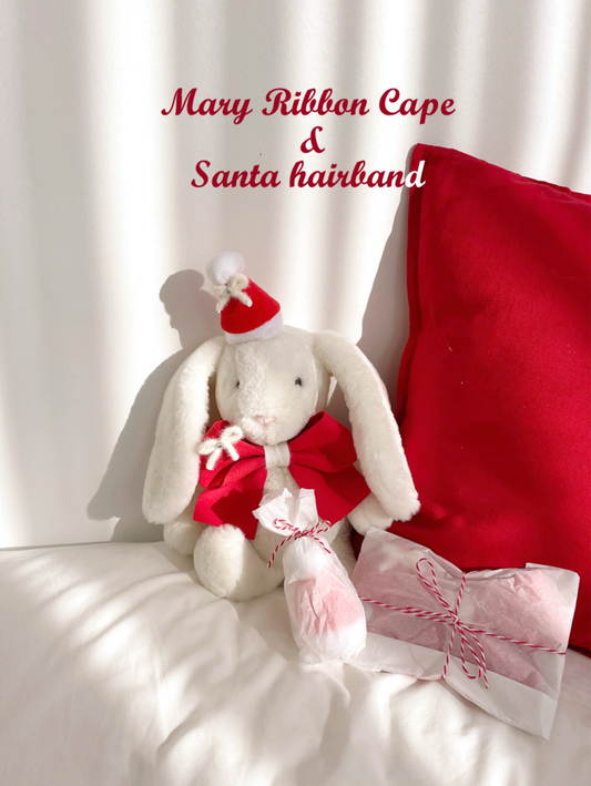 Merry Ribbon Cape & Santa Hairband