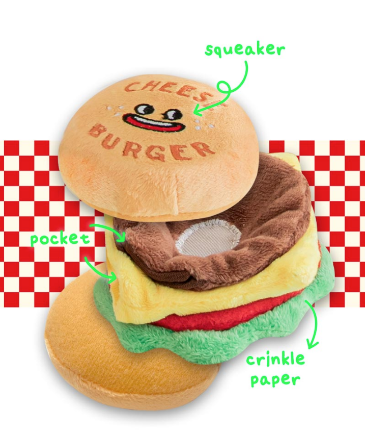 Hamburger Nosework Toy