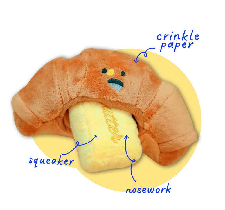 Croissant Nosework Toy