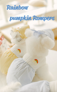 Load image into Gallery viewer, Rainbow Pumpkin Romper
