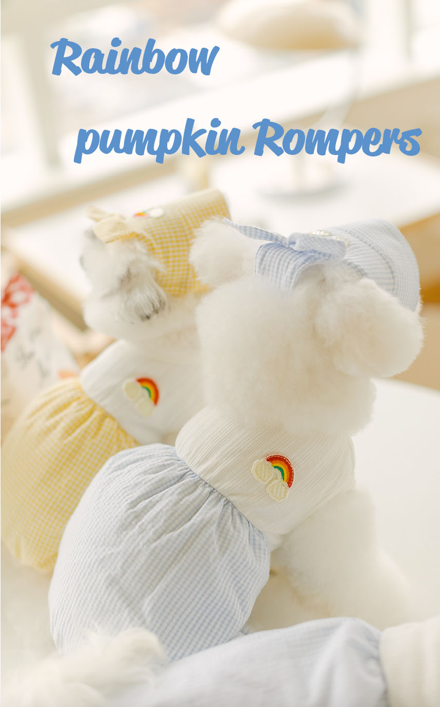 Rainbow Pumpkin Romper