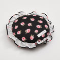 Load image into Gallery viewer, Rosy Black Pillow
