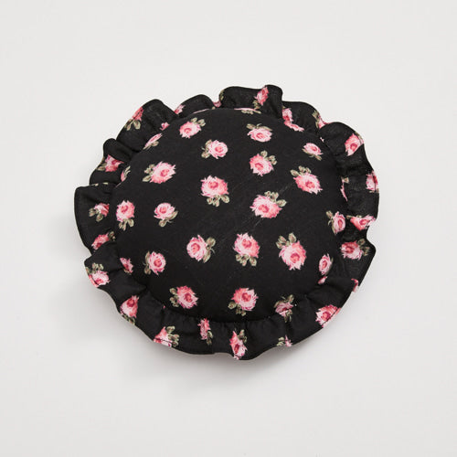 Rosy Black Pillow