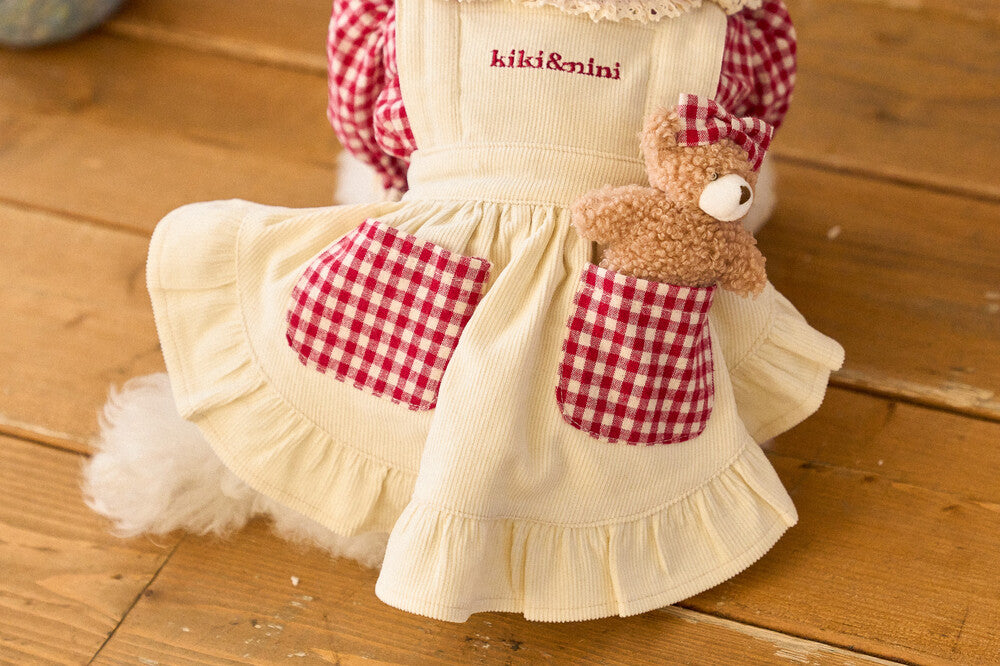 Teddy Love Overall Dress