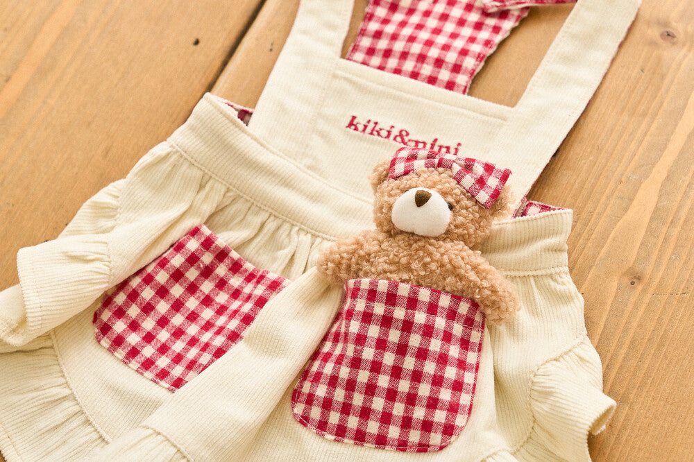 Teddy Love Overall Dress