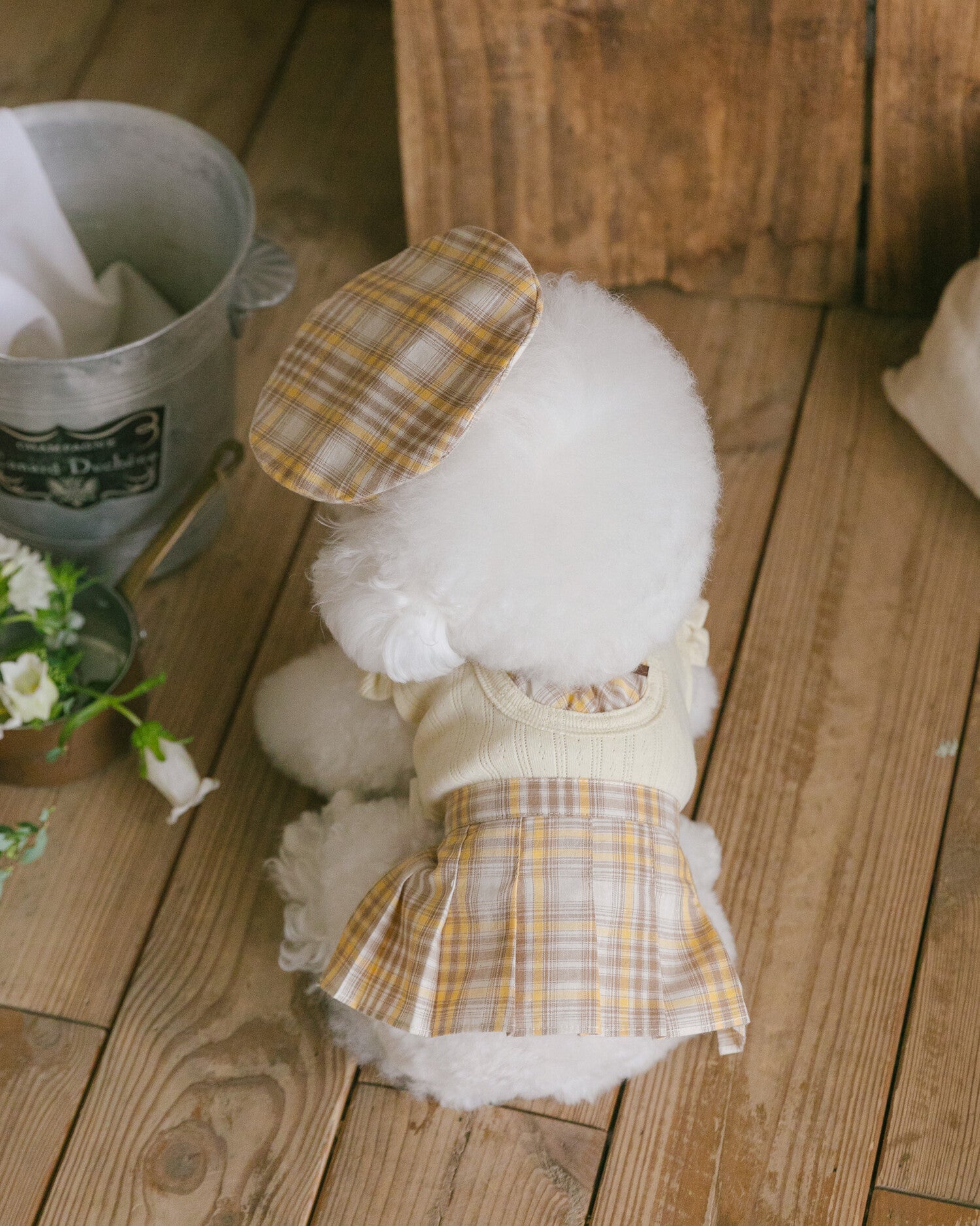 Benny Preppy Beret Butter Yellow