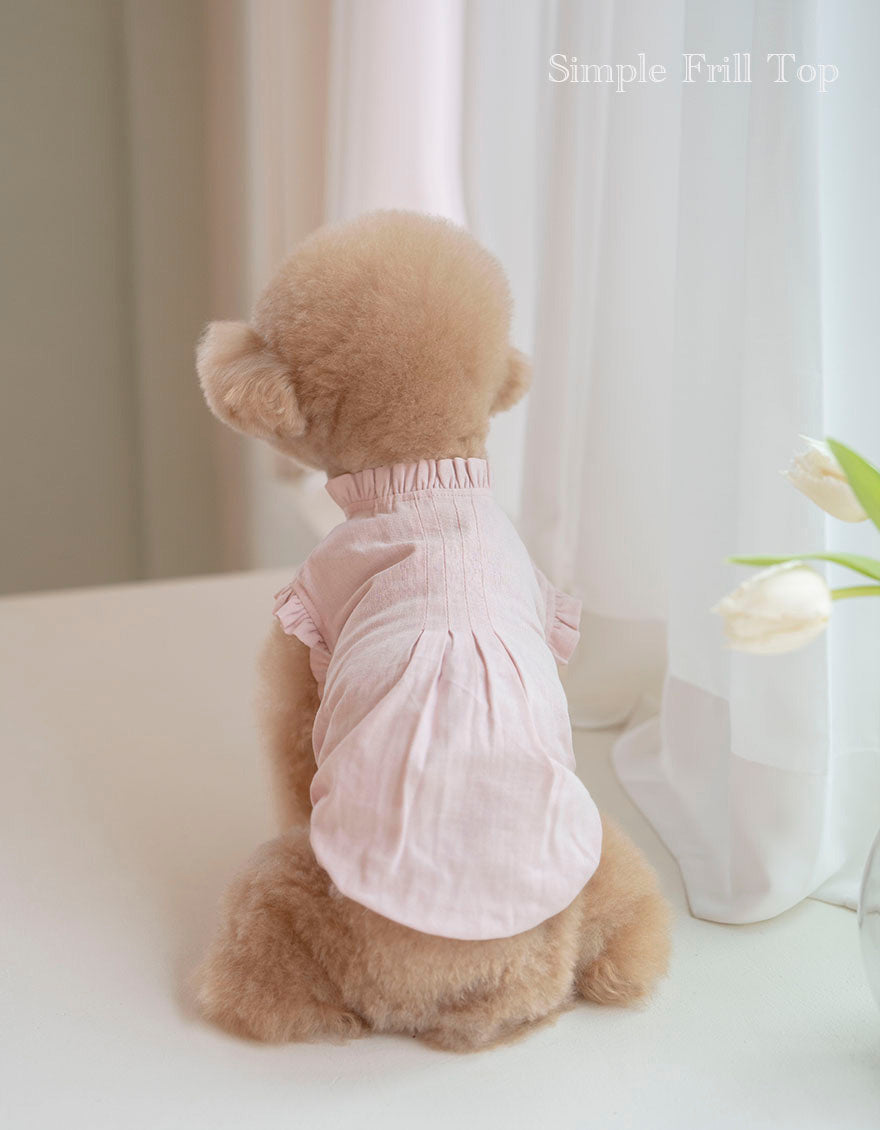 Simple Frill Top (3 colors)