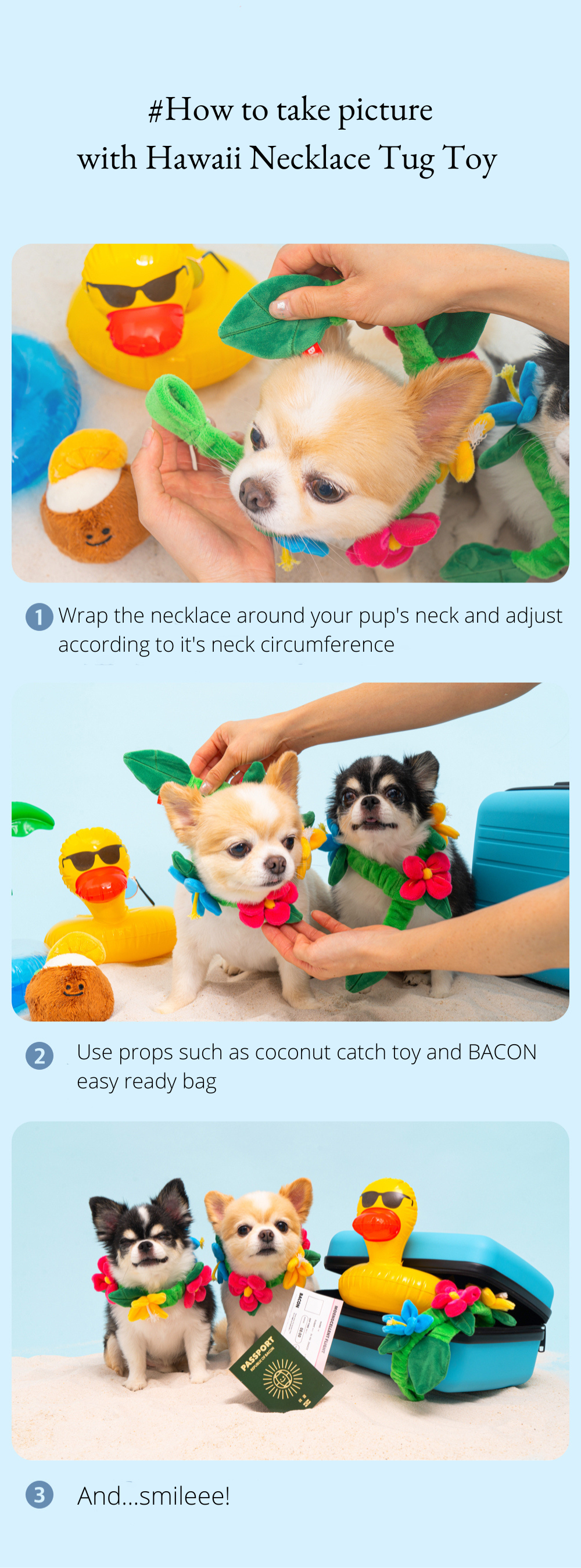 Hawaii Necklace Tug Toy