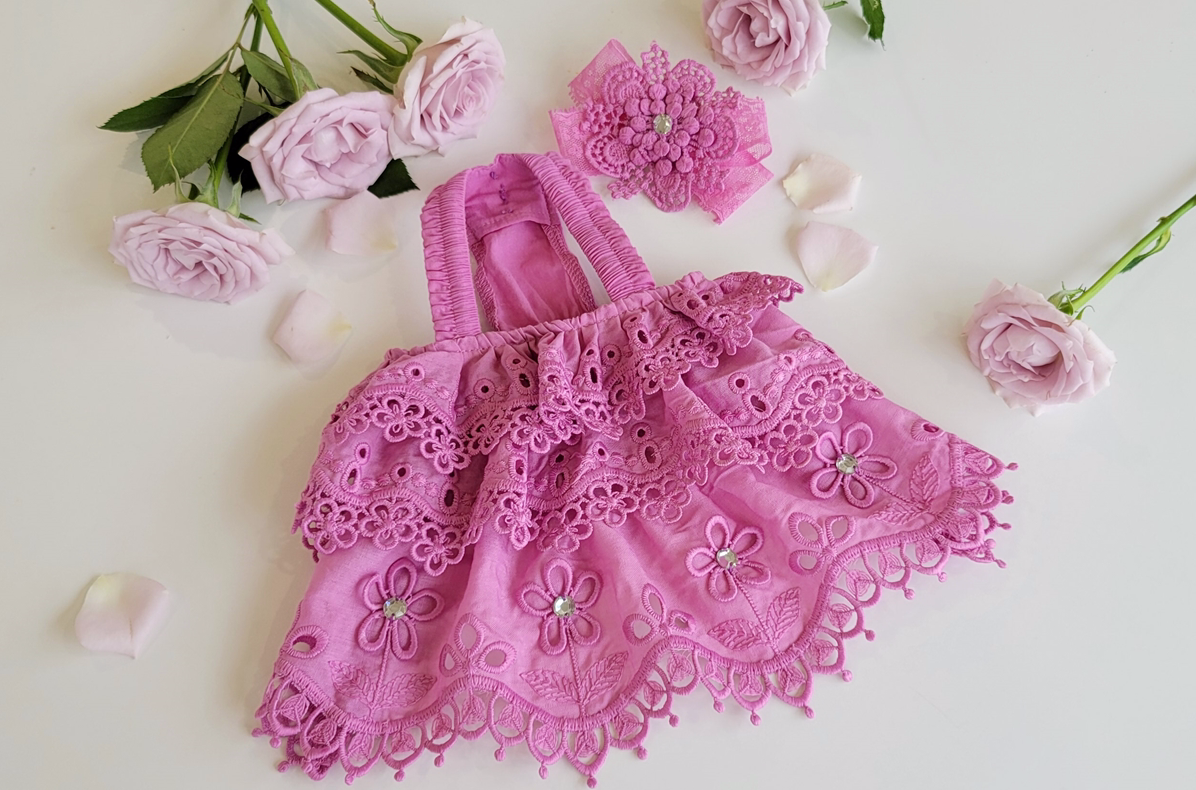 Flower Ruffle Dress (4 colors)