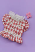 Load image into Gallery viewer, Hound Tooth Tweed - Coral Pink
