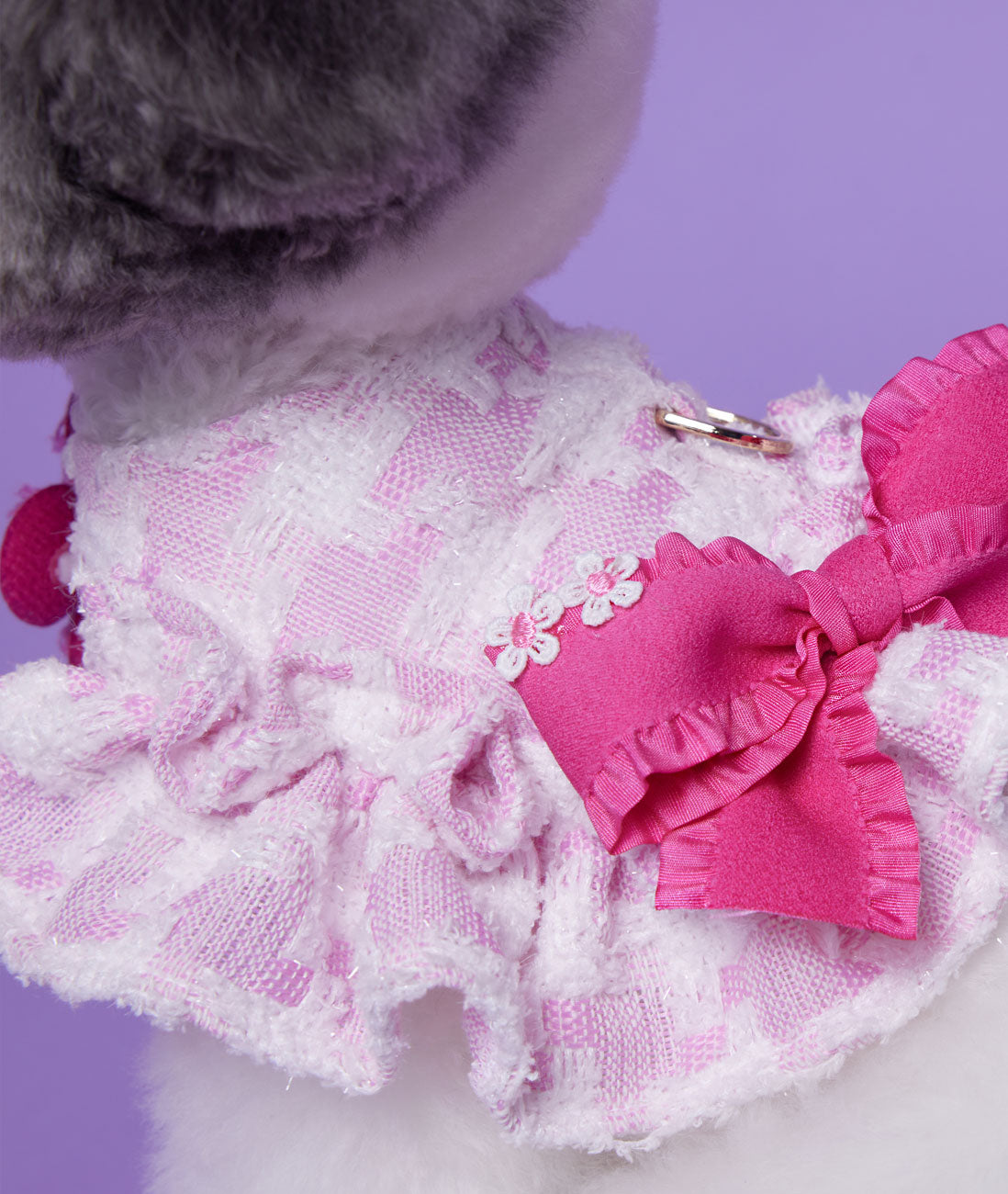 Ribbon Brooch (Blue & Pink)