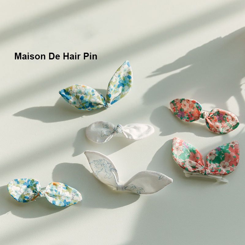 Aloha / Maison de Hair Pin ( Ribbon / Bunny )