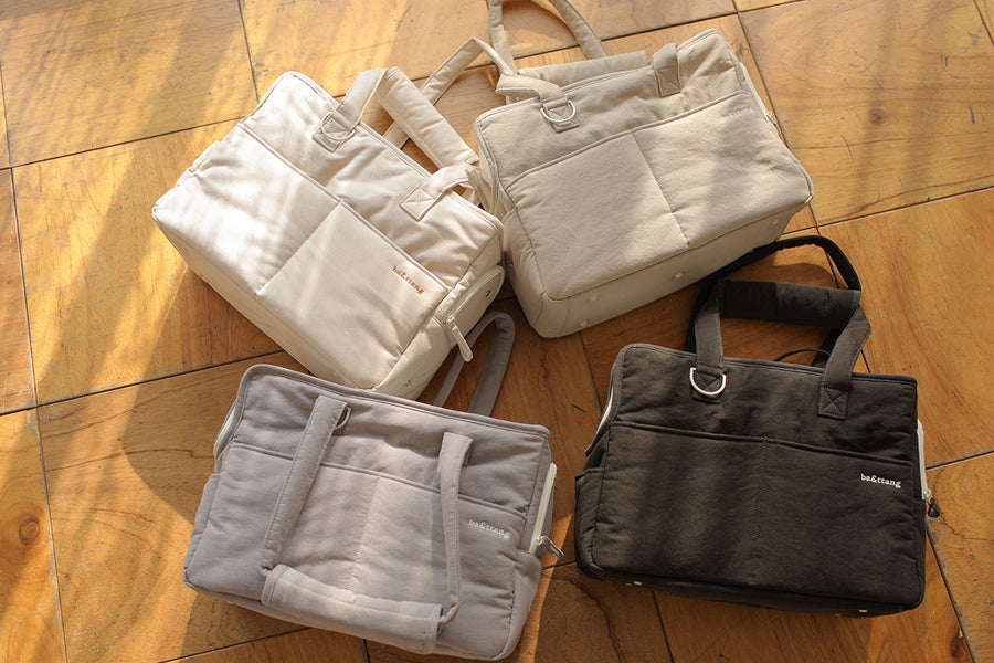 Check Two-in-one Should Bag - Grey