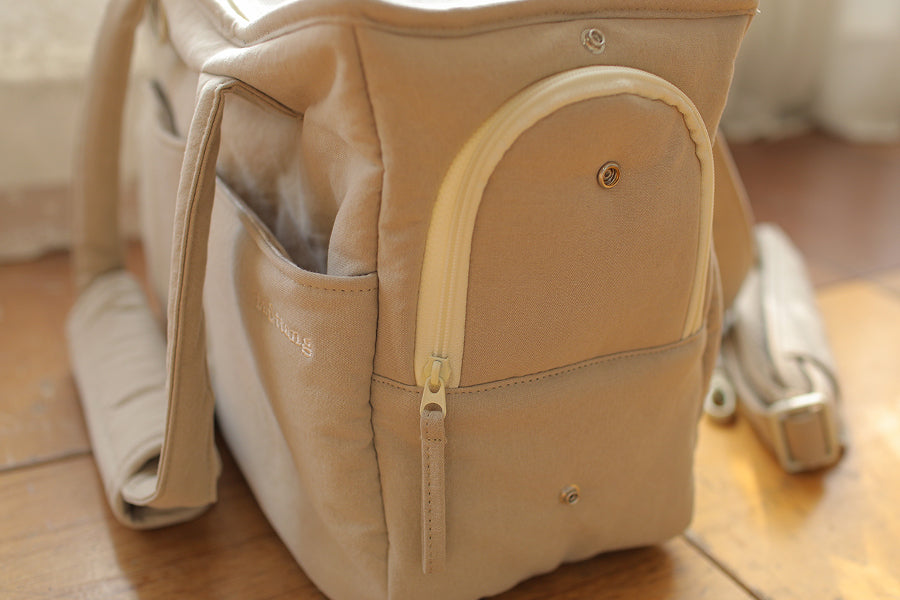 Check Two-in-one Shoulder Bag - Beige