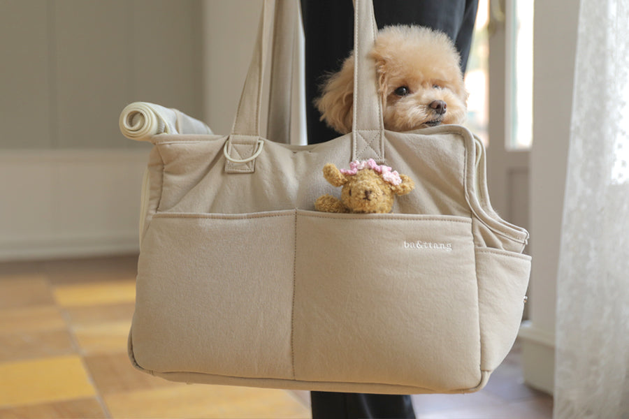 Check Two-in-one Shoulder Bag - Beige