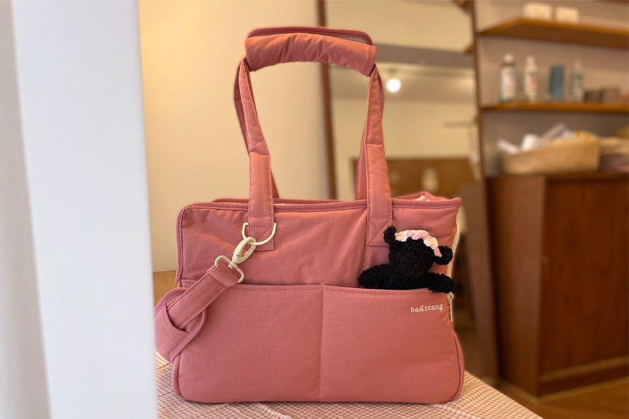 Check Two-in-one Shoulder Bag - Pink