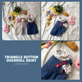 Load image into Gallery viewer, Triangle Button Overrall Skirt (3 colors)
