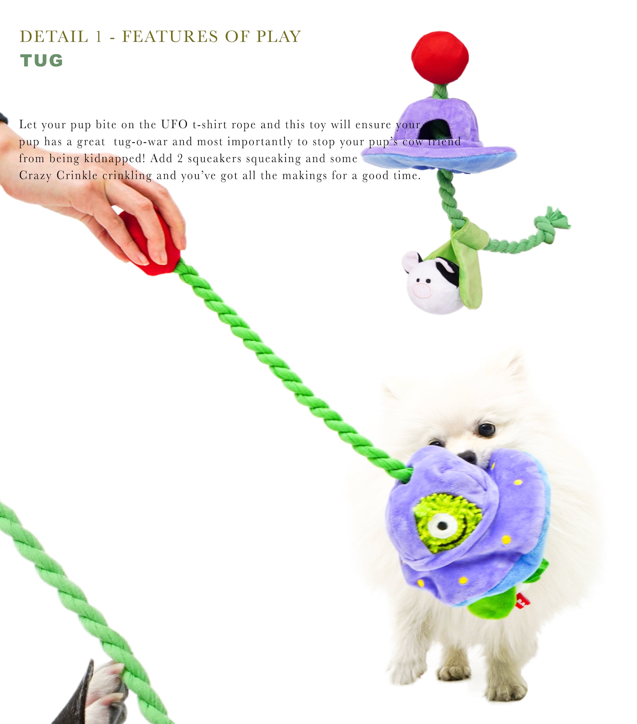 UFO tug toy