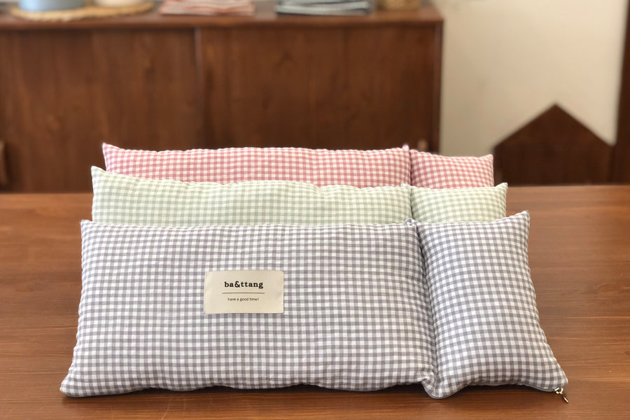 Gingham Check Cushion (3 Colors)