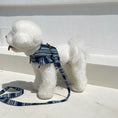 Load image into Gallery viewer, Royal Denim Stripe Harness (with leash)
