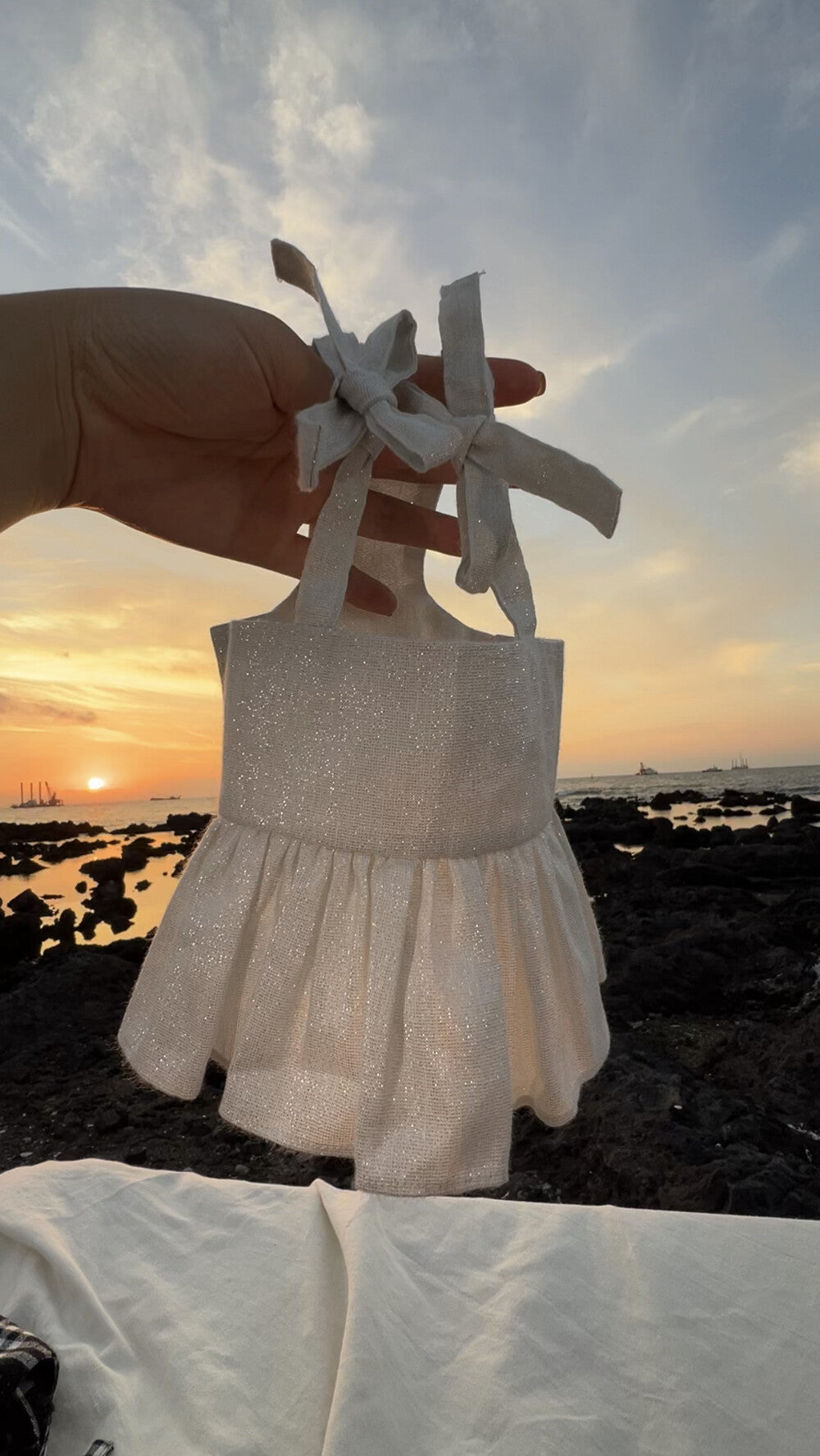 Evening Pearl Mini Dress