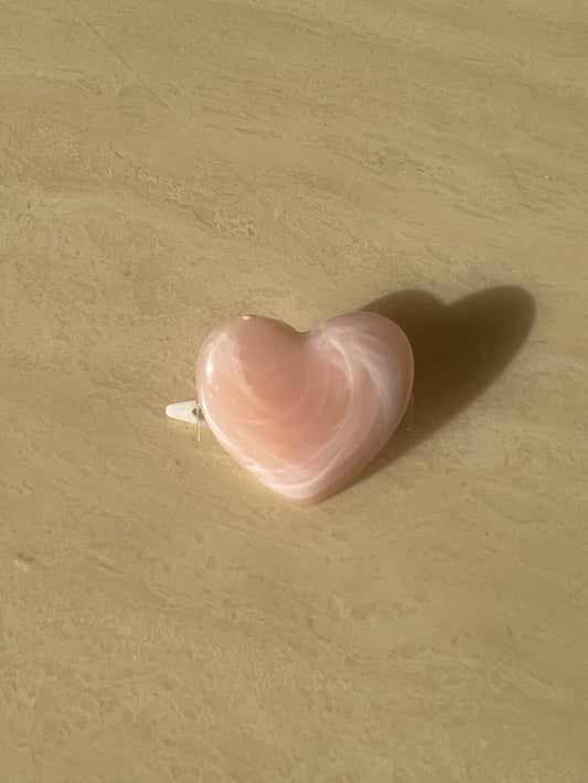 Marble Heart Hairpin