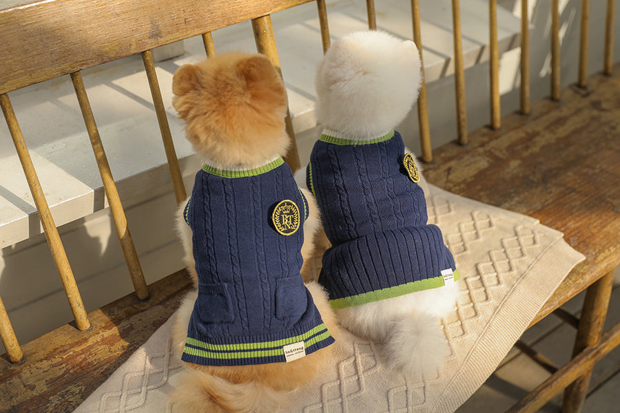 Preppy Sleeveless Knit Cardigan (3 Colors)