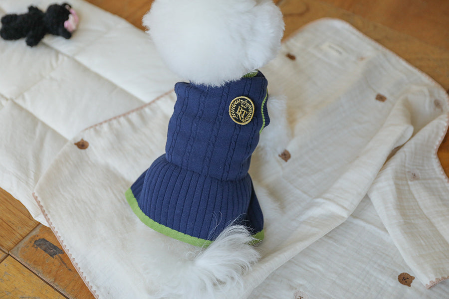 Preppy Sleeveless Knit Cardigan (3 Colors)
